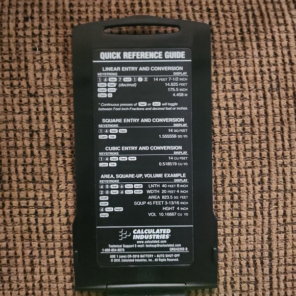 Calculated Industries ConcreteCalc Pro Advanced *NEW - Picture 6 of 11